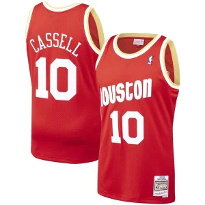 Magnificent Sam Cassell Houston Rockets 1993/94 Hardwood Classics Swingman Jersey   Red for passionate basketball fans