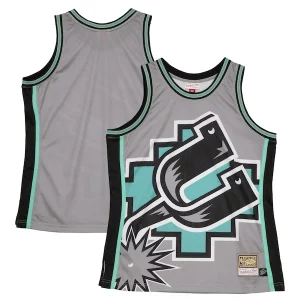 Superb San Antonio Spurs Hardwood Classics Blown Out Fashion Jersey   Gray for passionate basketball fans