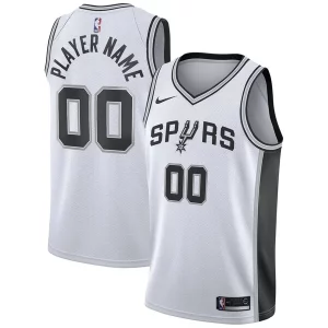 Superb San Antonio Spurs Nike 2020/21 Swingman Custom Jersey   Association Edition   White for passionate basketball fans