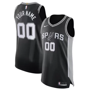 Magnificent San Antonio Spurs Nike Authentic Custom Jersey Black   Icon Edition to stand out at the arena