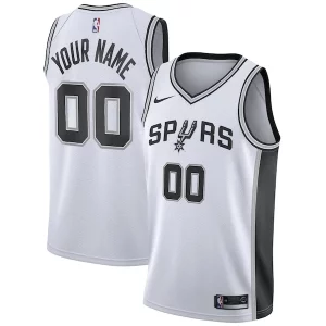 Magnificent San Antonio Spurs Nike Custom Swingman Jersey White   Association Edition for ultimate sports enthusiasts