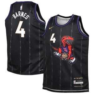 Premium Scottie Barnes Toronto Raptors Nike Youth 2024/25 Swingman Player Jersey   City Edition   Black to elevate your game - day look