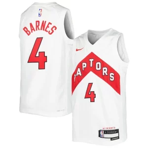 Fantastic Scottie Barnes Toronto Raptors Nike Youth Swingman Jersey   Association Edition   White/Red perfect for showing team spirit