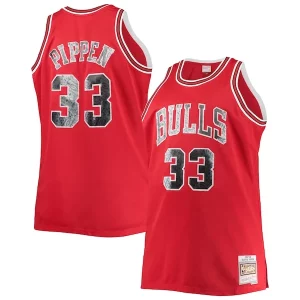Fantastic Scottie Pippen Chicago Bulls Big & Tall 1997/98 NBA 75th Anniversary Diamond Swingman Jersey   Red to stand out at the arena
