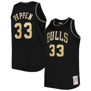 Magnificent Scottie Pippen Chicago Bulls Big & Tall Hardwood Classics 1997/98 Swingman Jersey   Black to stand out at the arena