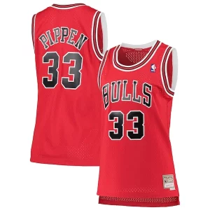 Gorgeous Scottie Pippen Chicago Bulls Women's 1997/98 Hardwood Classics Swingman Jersey   Red perfect for showing team spirit