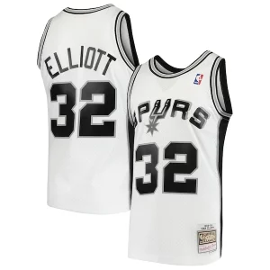 Stunning Sean Elliott San Antonio Spurs 1998/99 Hardwood Classics Swingman Jersey   White perfect for showing team spirit
