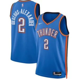 Gorgeous Shai Gilgeous Alexander Oklahoma City Thunder Nike Unisex Swingman Jersey   Icon Edition   Blue to elevate your game - day look