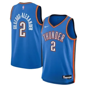Charming Shai Gilgeous Alexander Oklahoma City Thunder Nike Youth Swingman Jersey   Icon Edition   Blue to elevate your game - day look