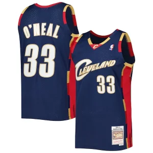 Charming Shaquille O'Neal Cleveland Cavaliers Hardwood Classics 2009/10 Jersey   Navy a must - have for collectors