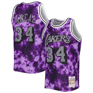 Exquisite Shaquille O'Neal Los Angeles Lakers 1996/97 Galaxy Swingman Jersey   Purple perfect for showing team spirit