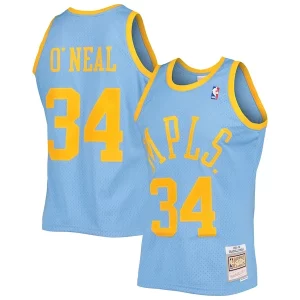 Gorgeous Shaquille O'Neal Los Angeles Lakers 2001/02 Hardwood Classics Swingman Jersey   Powder Blue to elevate your game - day look