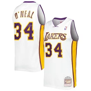 Charming Shaquille O'Neal Los Angeles Lakers 2001/02 Hardwood Classics Swingman Jersey   White for passionate basketball fans