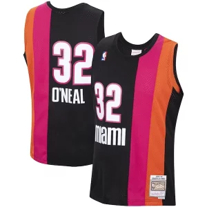 Stunning Shaquille O'Neal Miami Heat 2005/06 Hardwood Classics Swingman Jersey   Black for passionate basketball fans