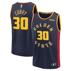 Superb Stephen Curry Golden State Warriors 2024/25 Fast Break Player Jersey   City Edition   Navy for passionate basketball fans