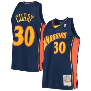 Stunning Stephen Curry Golden State Warriors Hardwood Classics Swingman Jersey   Navy/White a must - have for collectors