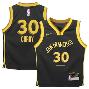 Stunning Stephen Curry Golden State Warriors Nike Toddler Swingman Replica Jersey   City Edition   Black to stand out at the arena