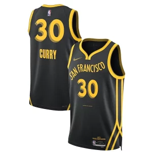 Superb Stephen Curry Golden State Warriors Nike Unisex 2023/24 Swingman Jersey   Black   City Edition for passionate basketball fans