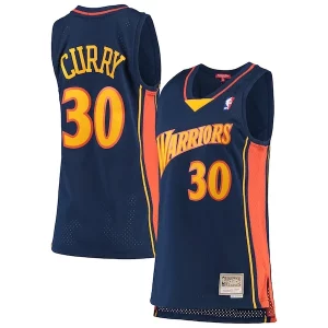 Stunning Stephen Curry Golden State Warriors Women's 2009 10 Hardwood Classics Swingman Jersey   Navy a must - have for collectors