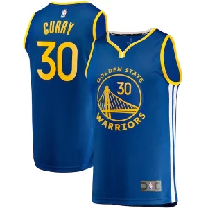 Stunning Stephen Curry Golden State Warriors Fast Break Replica Jersey   Icon Edition   Royal to elevate your game - day look