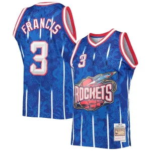 Charming Steve Francis Houston Rockets Hardwood Classics 1999/00 Lunar New Year Swingman Jersey   Blue a must - have for collectors