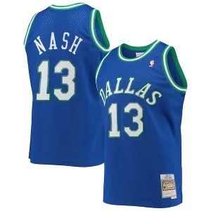 Stunning Steve Nash Dallas Mavericks 1998/99 Hardwood Classics Swingman Jersey   Blue a must - have for collectors