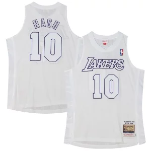 Magnificent Steve Nash Los Angeles Lakers 2012 Authentic Player Jersey   White to stand out at the arena