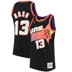 Superb Steve Nash Phoenix Suns 1996/97 Hardwood Classics Swingman Jersey   Black a must - have for collectors