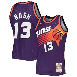 Fantastic Steve Nash Phoenix Suns 1996/97 Hardwood Classics Swingman Jersey   Purple to elevate your game - day look