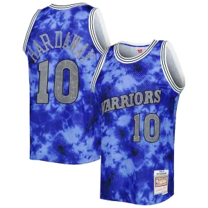 Superb Tim Hardaway Golden State Warriors 1990/91 Galaxy Swingman Jersey   Blue for passionate basketball fans