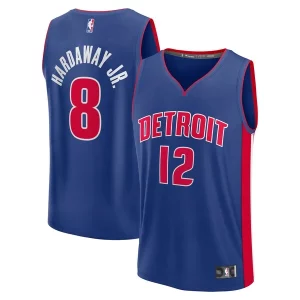 Premium Tim Hardaway Jr. Detroit Pistons Fast Break Replica Player Jersey   Icon Edition   Blue perfect for showing team spirit