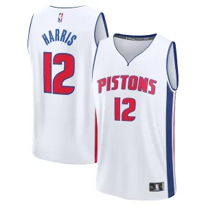 Superb Tobias Harris Detroit Pistons Fast Break Replica Player Jersey   Association Edition   White a must - have for collectors