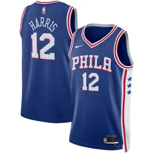 Stunning Tobias Harris Philadelphia 76ers Nike Unisex Swingman Jersey   Icon Edition   Royal to elevate your game - day look