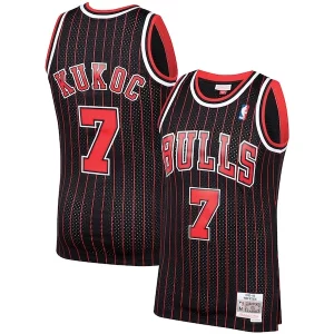 Premium Toni Kukoc Chicago Bulls 1995/96 Hardwood Classics Swingman Jersey   Black to elevate your game - day look
