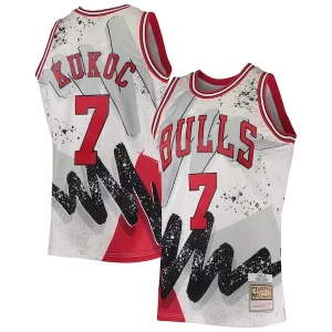 Gorgeous Toni Kukoc Chicago Bulls Hardwood Classics 1995/96 Hyper Hoops Swingman Jersey   White to elevate your game - day look
