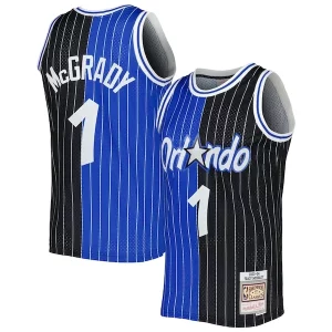 Exquisite Tracy McGrady Orlando Magic Hardwood Classics 2003/04 Split Swingman Jersey   Blue/Black to stand out at the arena