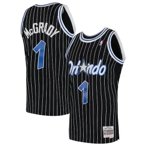 Fantastic Tracy McGrady Orlando Magic Hardwood Classics Swingman Jersey   Black/Blue to elevate your game - day look