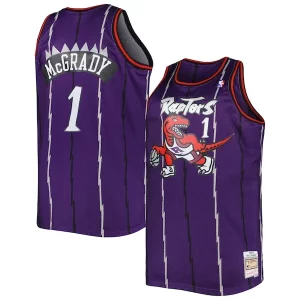 Superb Tracy McGrady Toronto Raptors Big & Tall Hardwood Classics 1998/99 Swingman Jersey   Purple a must - have for collectors