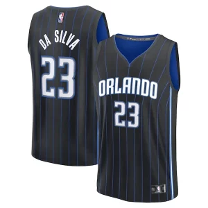 Fantastic Tristan da Silva Orlando Magic Youth 2024 NBA Draft Fast Break Player Jersey   Icon Edition   Black for passionate basketball fans
