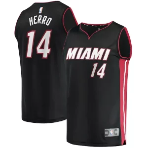 Charming Tyler Herro Miami Heat Fast Break Replica Jersey   Icon Edition   Black for passionate basketball fans