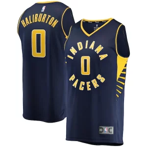 Stunning Tyrese Haliburton Indiana Pacers Fast Break Replica Jersey   Icon Edition   Navy for ultimate sports enthusiasts