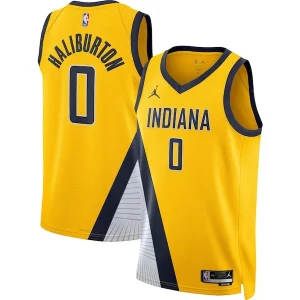 Superb Tyrese Haliburton Indiana Pacers Jordan Brand Unisex Swingman Jersey   Statement Edition   Gold a must - have for collectors