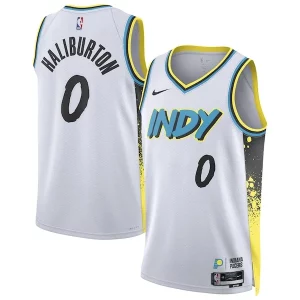 Premium Tyrese Haliburton Indiana Pacers Nike Unisex 2024/25 Swingman Player Jersey   City Edition   White for passionate basketball fans