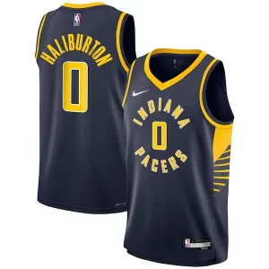 Exquisite Tyrese Haliburton Indiana Pacers Nike Youth Swingman Jersey   Icon Edition   Navy to stand out at the arena