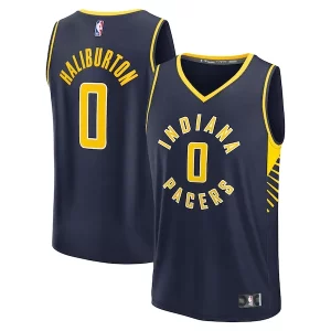 Magnificent Tyrese Haliburton Indiana Pacers Youth Fast Break Replica Player Jersey   Icon Edition   Navy perfect for showing team spirit