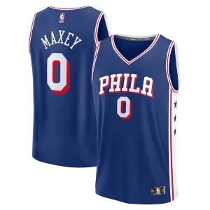 Charming Tyrese Maxey Philadelphia 76ers Big & Tall Fast Break Jersey   Icon Edition   Royal to stand out at the arena