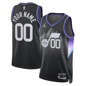 Exquisite Utah Jazz Jordan Brand Unisex 2024/25 Custom Swingman Jersey   Statement Edition   Black for passionate basketball fans