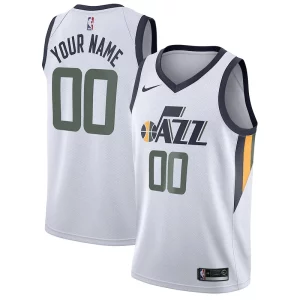 Magnificent Utah Jazz Nike Swingman Custom Jersey   Association Edition   White a must - have for collectors