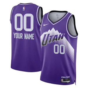 Charming Utah Jazz Nike Unisex 2023/24 Custom Swingman Jersey   Purple   City Edition perfect for showing team spirit