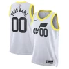 Superb Utah Jazz Nike Unisex Swingman Custom Jersey White Association Edition for passionate basketball fans